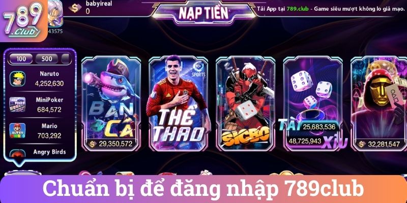 Thao tác đăng nhập 789Club đơn giản nhất