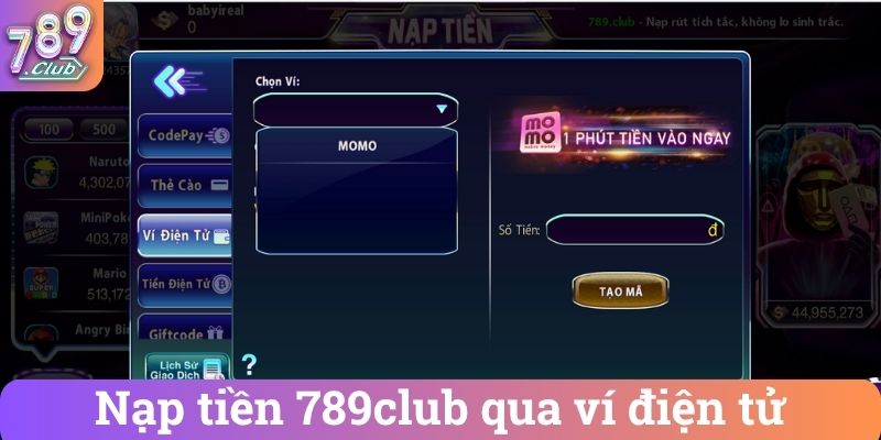 Tổng hợp các cách nạp tiền 789Club siêu tốc